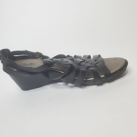 Clarks Women's 8.5 bendables leather sandal - Picture 2 of 8